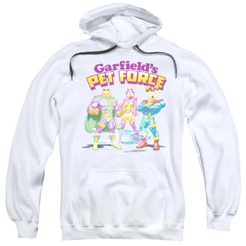 Garfield Heroes Await - Pullover Hoodie Bateau Neck Pullover