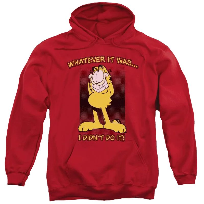 Garfield I Didn't Do It - Pullover Hoodie Asymmetrical Neck Pullover