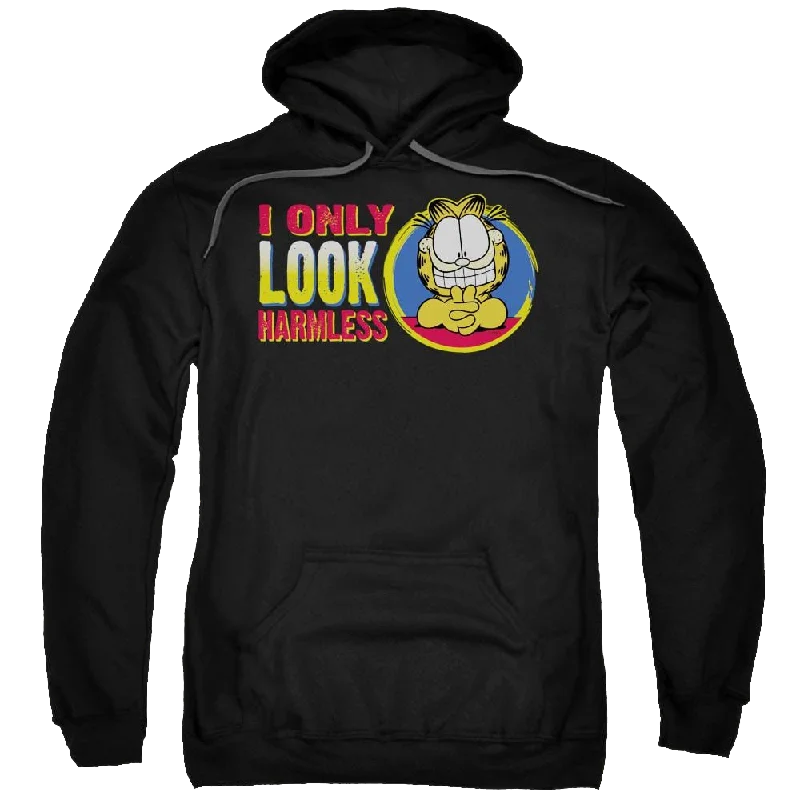 Garfield I Only Look Harmless - Pullover Hoodie Wide Sleeve Pullover