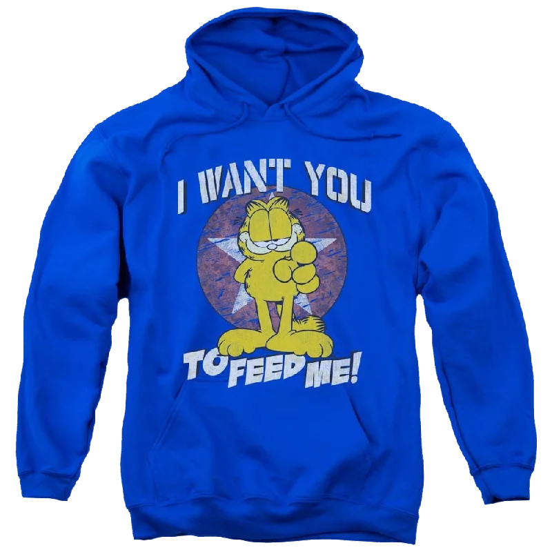 Garfield I Want You - Pullover Hoodie Tight Sleeve Top