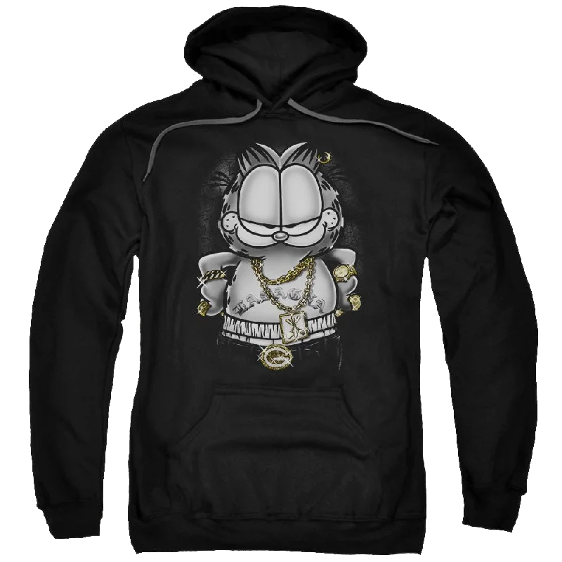 Garfield Lasagna For Life - Pullover Hoodie Spaghetti Sleeve Top