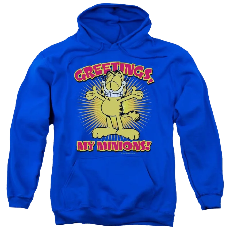 Garfield Minions - Pullover Hoodie Shirred Sleeve Feminine