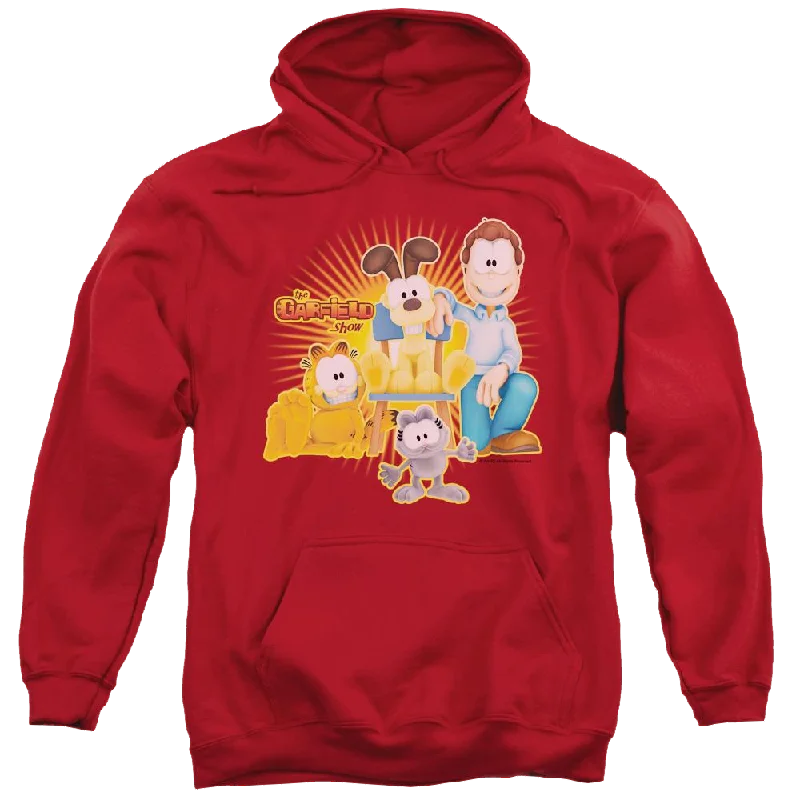 Garfield Say Cheese - Pullover Hoodie Elbow Length Sleeve