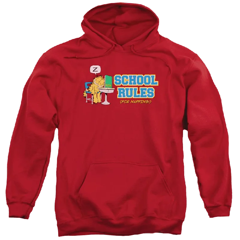 Garfield School Rules - Pullover Hoodie dolman Sleeve Top