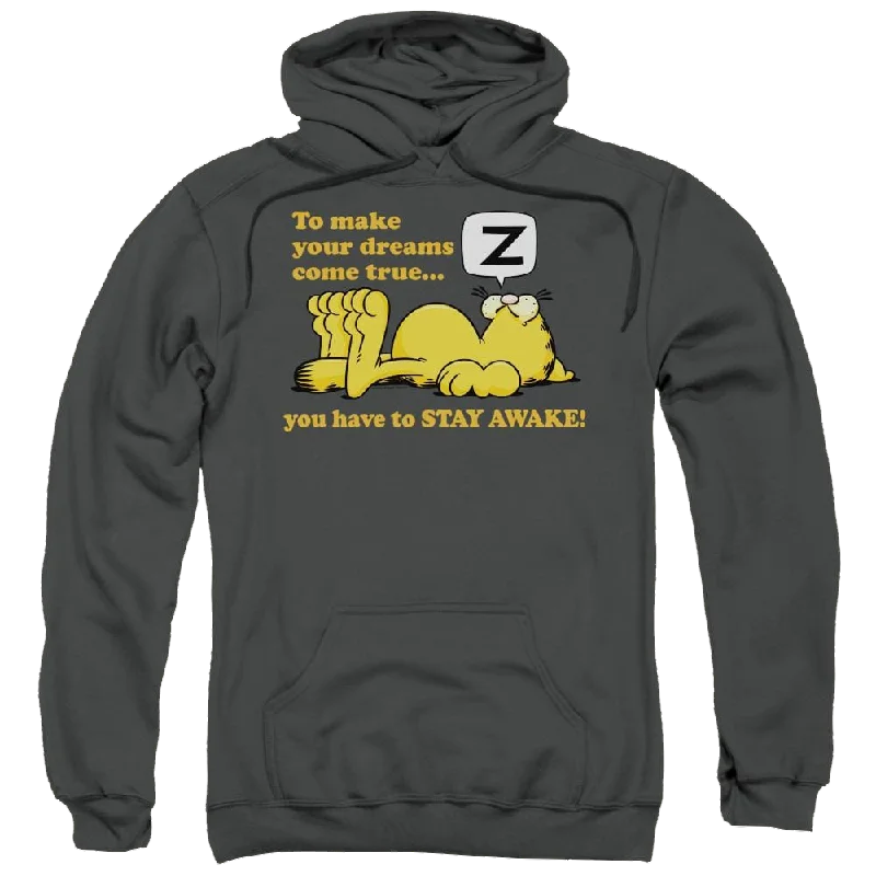 Garfield Stay Awake - Pullover Hoodie Box Sleeve Comfort