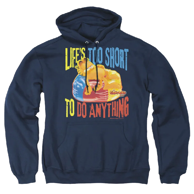 Garfield Too Short - Pullover Hoodie Asymmetrical Hem Sweater