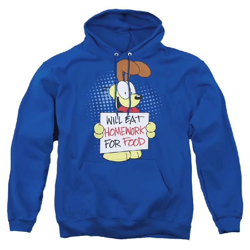 Garfield Will Eat Homework - Pullover Hoodie Hooded Pullover Sweater