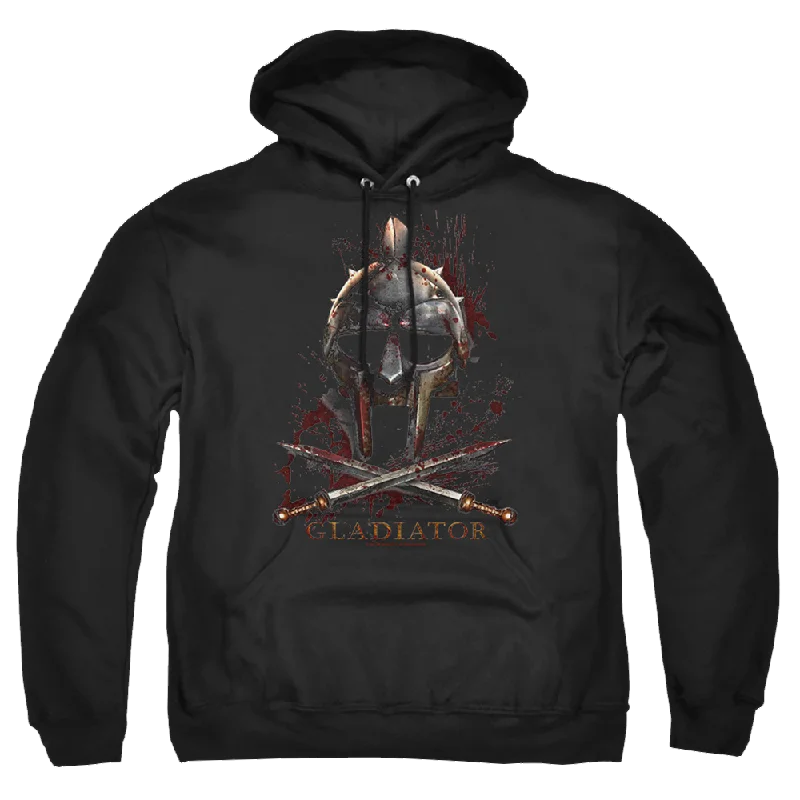 Gladiator Helmet - Pullover Hoodie Fleece Warm Pullover