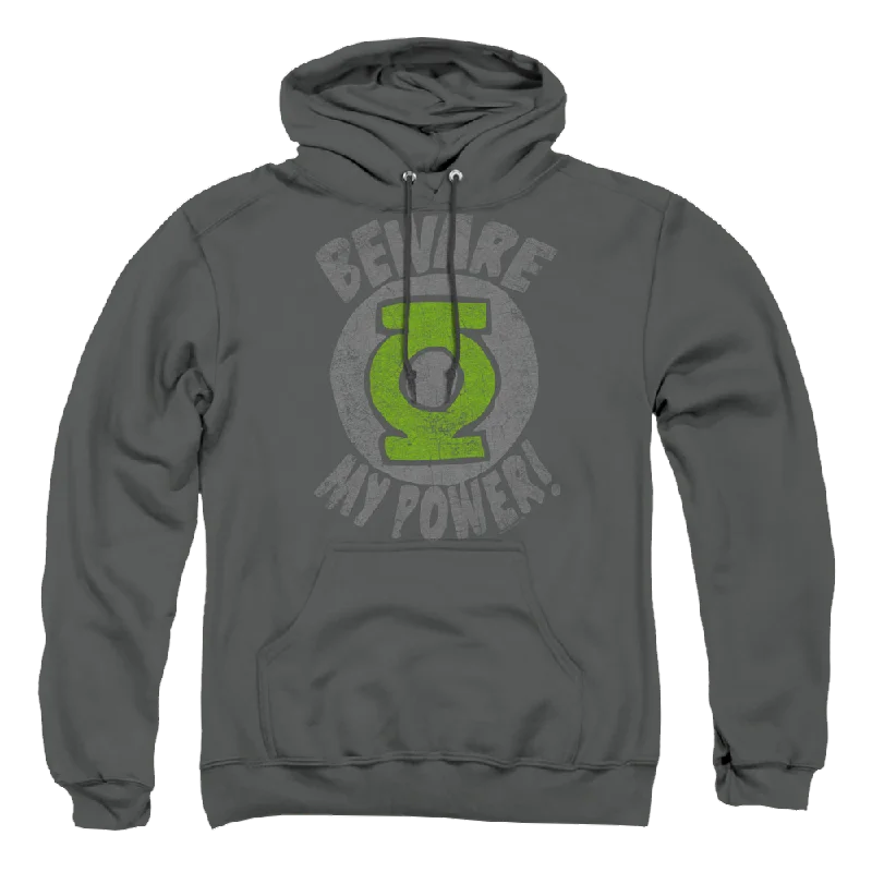Green Lantern Beware - Pullover Hoodie Open Front Cardigan