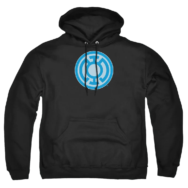 Green Lantern Blue Symbol - Pullover Hoodie Cable Knit Chunky