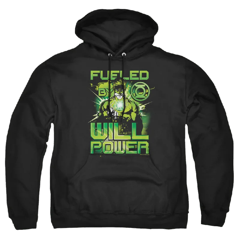 Green Lantern Fueled - Pullover Hoodie Scalloped Neck Pullover