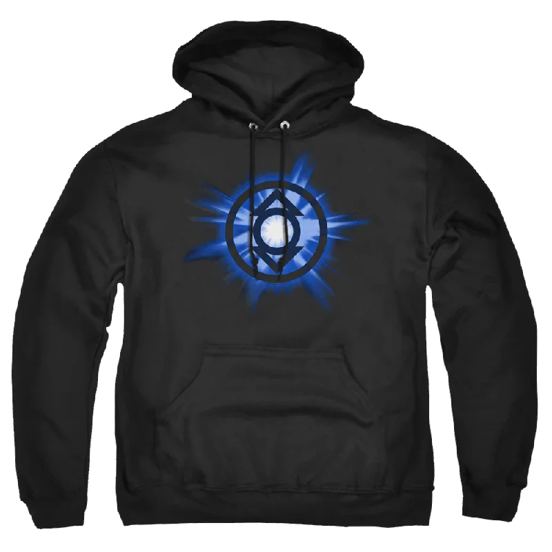 Green Lantern Indigo Glow - Pullover Hoodie Keyhole Neck Pullover