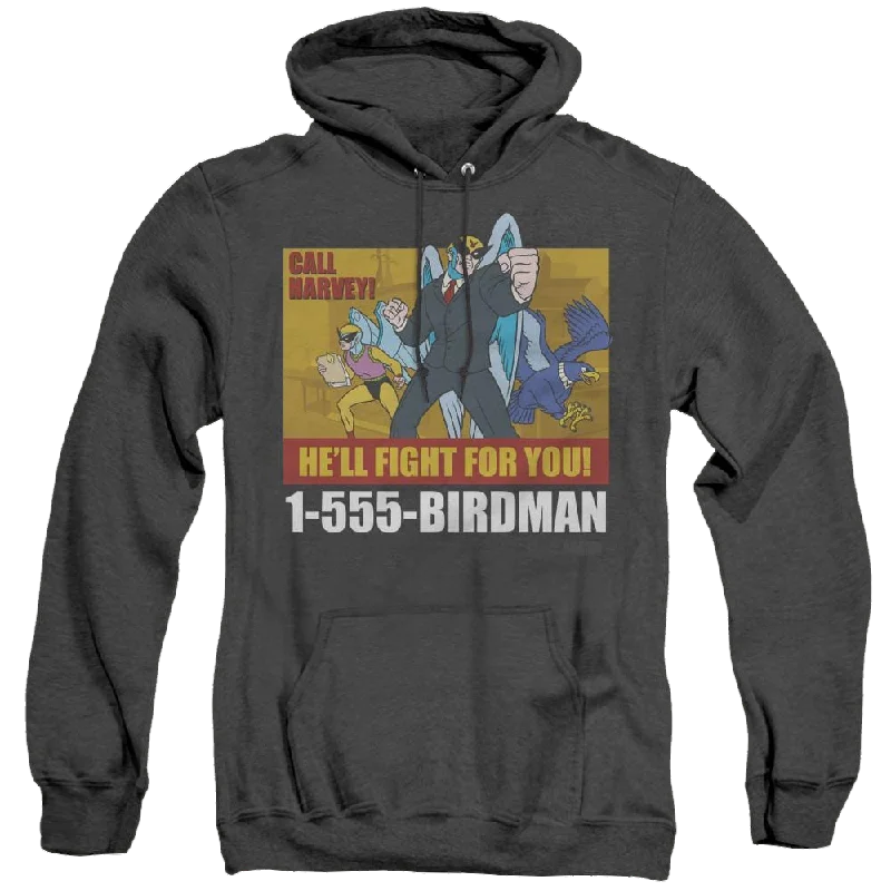 Harvey Birdman Birdman Ad - Heather Pullover Hoodie