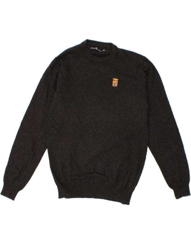 MARINA MILITARE Womens Crew Neck Jumper Sweater UK 14 Medium Grey Transparent Opaque Sheer MARINA MILITARE Womens Crew Neck Jumper Sweater UK 14 Medium Grey Transparent Opaque Sheer