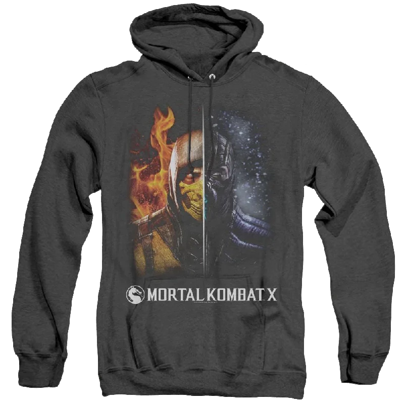 Mortal Kombat Fire And Ice - Heather Pullover Hoodie