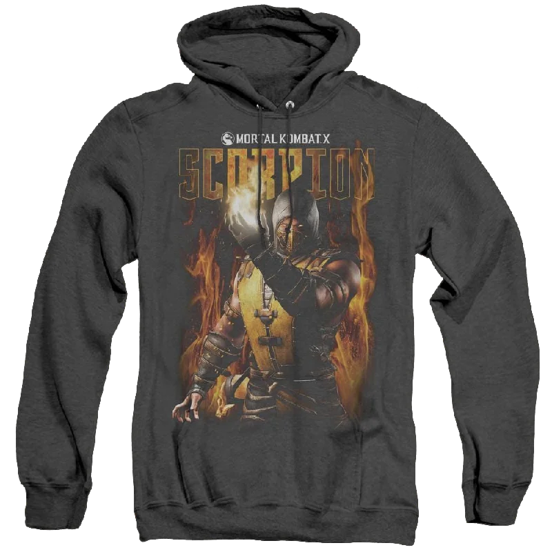 Mortal Kombat Scorpion - Heather Pullover Hoodie