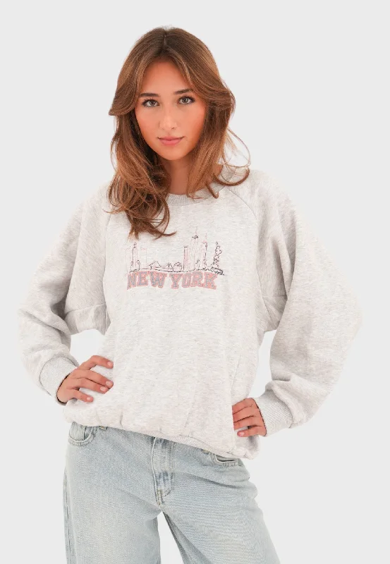 "New York" sweater Fleece Fabric Down Fabric Feather Fabric