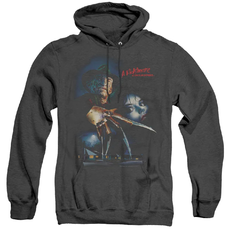 Nightmare On Elm Street Elm Street Poster - Heather Pullover Hoodie