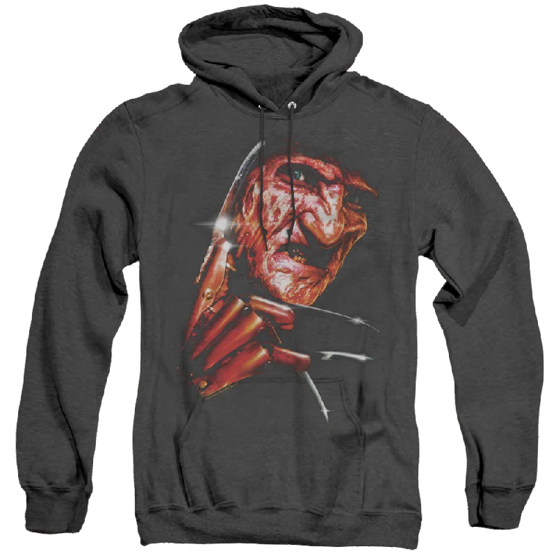 Nightmare On Elm Street Freddys Face - Heather Pullover Hoodie