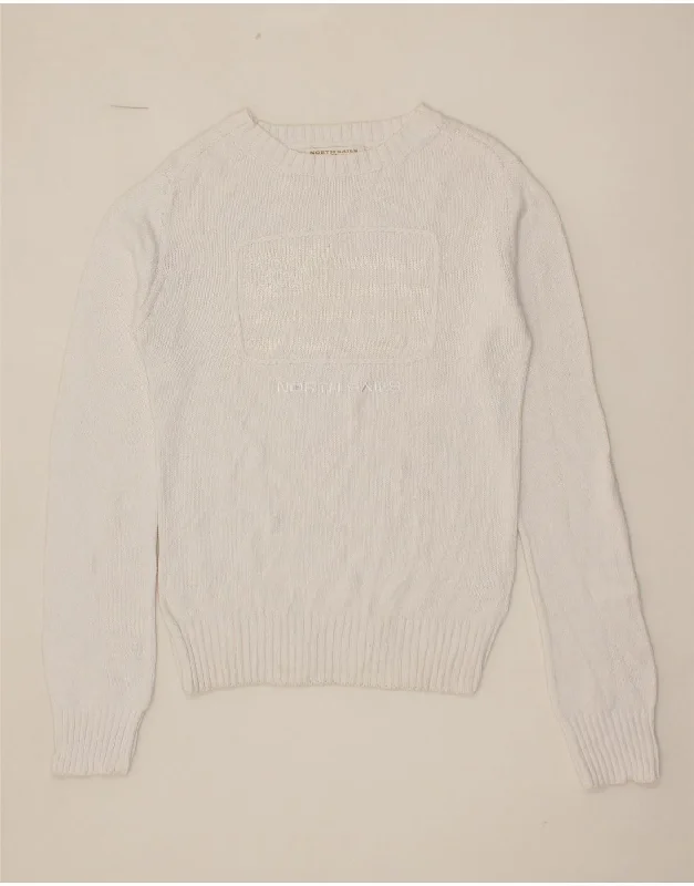 NORTH SAILS Womens Boat Neck Jumper Sweater UK 12 Medium White Cotton Lightweight Heavyweight Midweight NORTH SAILS Womens Boat Neck Jumper Sweater UK 12 Medium White Cotton Lightweight Heavyweight Midweight