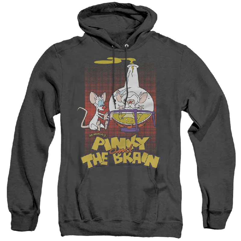 Pinky And The Brain Lab Flask - Heather Pullover Hoodie