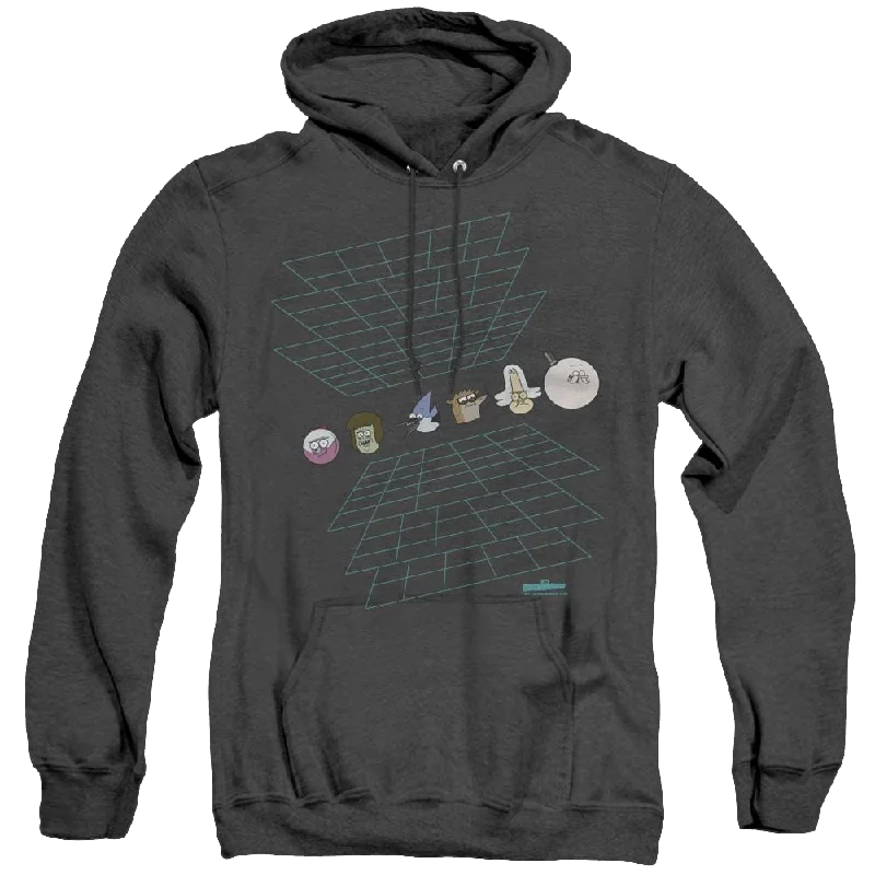 Regular Show, The Regular Grid - Heather Pullover Hoodie