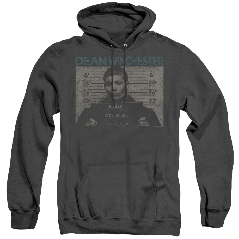 Supernatural Dean Mug Shot - Heather Pullover Hoodie