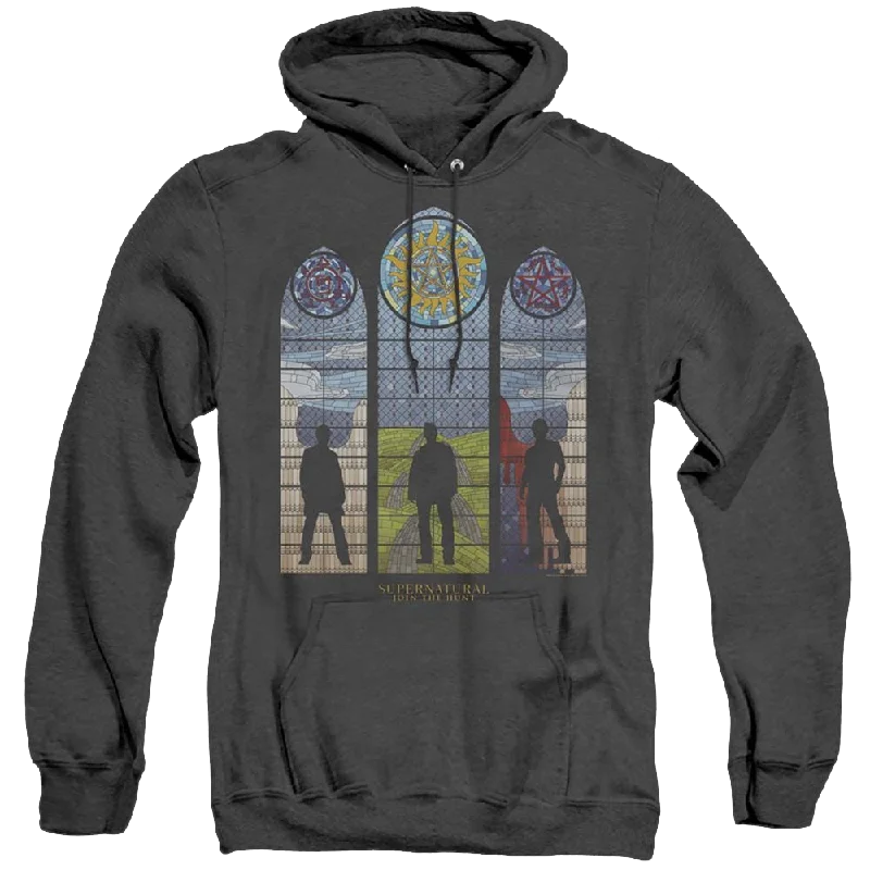 Supernatural Stained Glass - Heather Pullover Hoodie