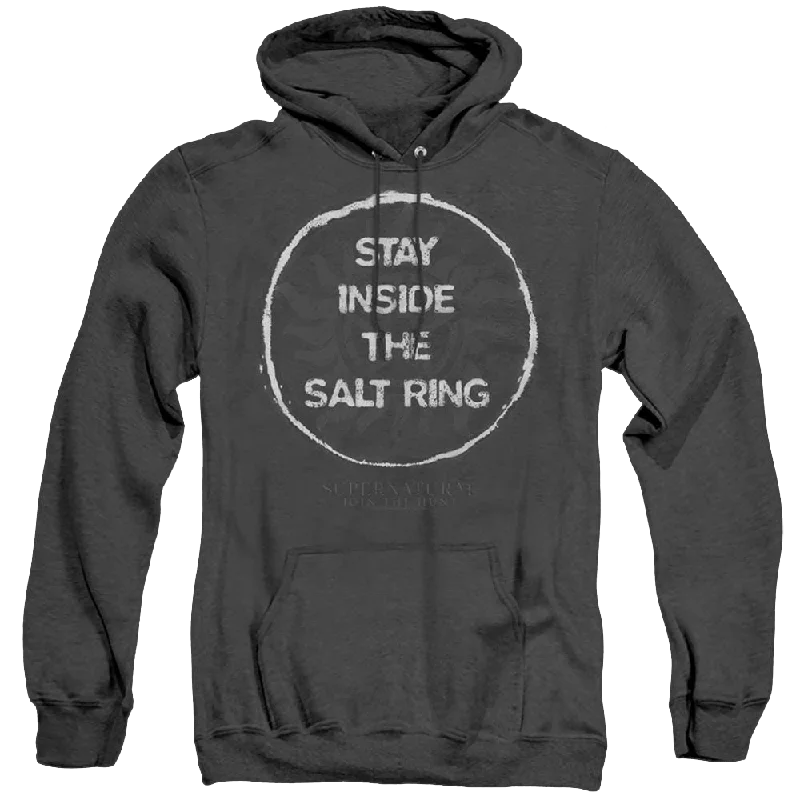 Supernatural Stay Inside The Salt Ring - Heather Pullover Hoodie