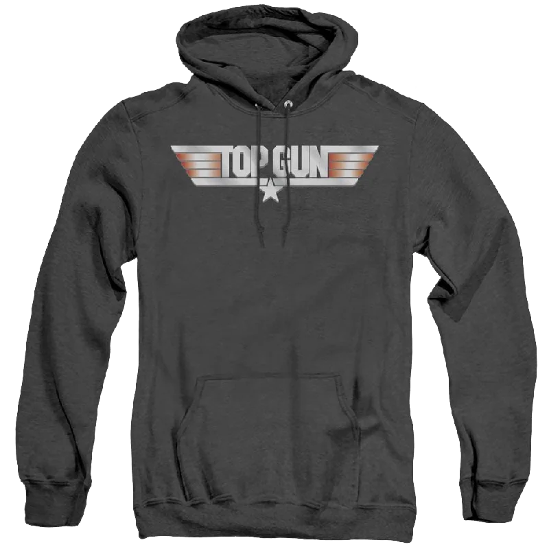 Top Gun Logo - Heather Pullover Hoodie