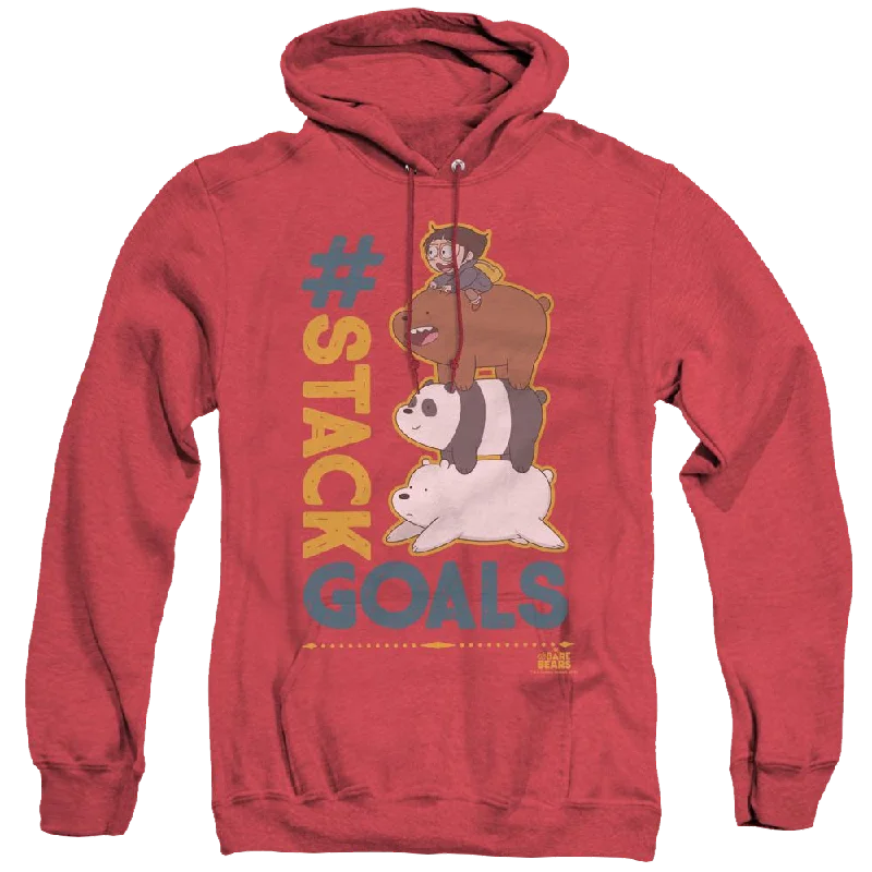 We Bare Bears Stack Goals - Heather Pullover Hoodie