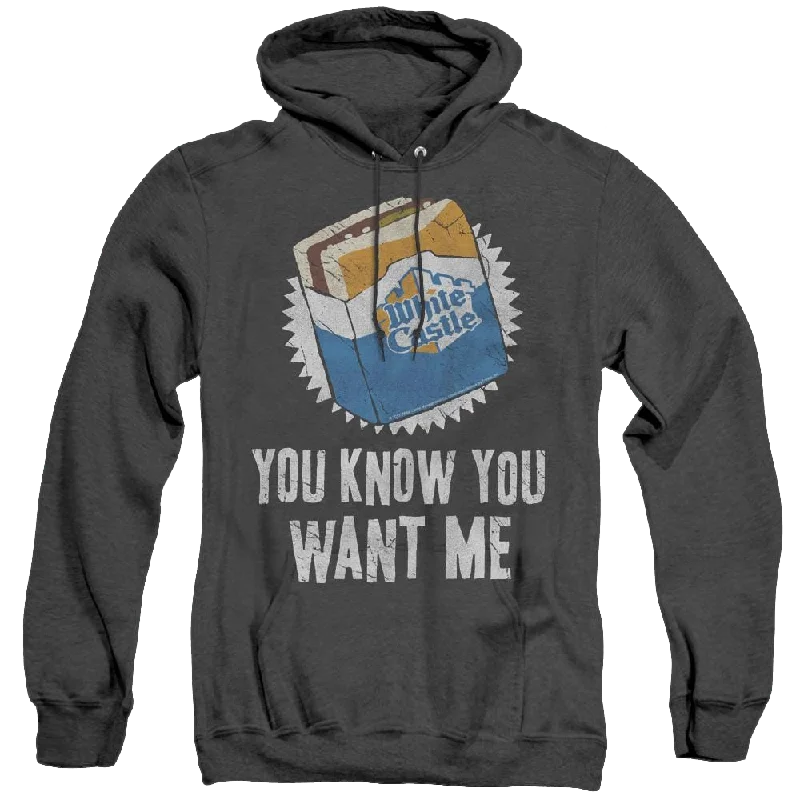 White Castle Want Me - Heather Pullover Hoodie