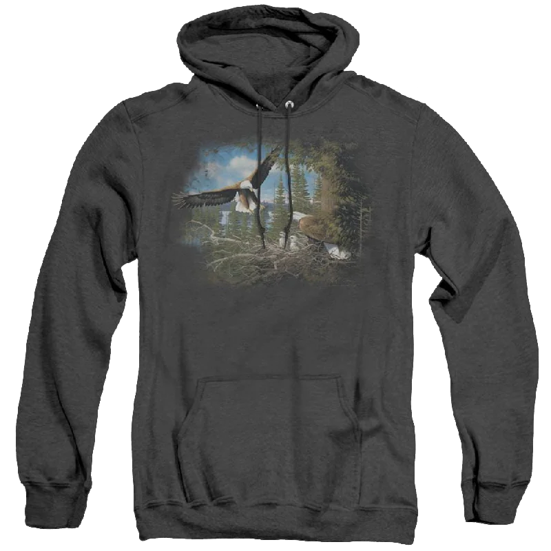 Wild Wings Spring Bald Eagles - Heather Pullover Hoodie