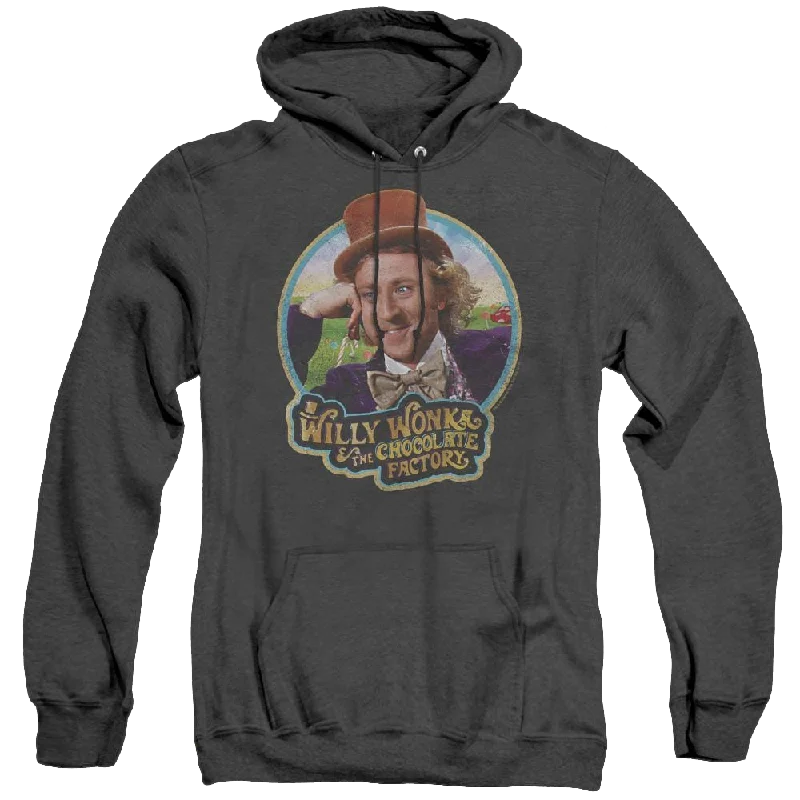 Willy Wonka And The Chocolate Factory Its Scrumdiddlyumptious - Heather Pullover Hoodie