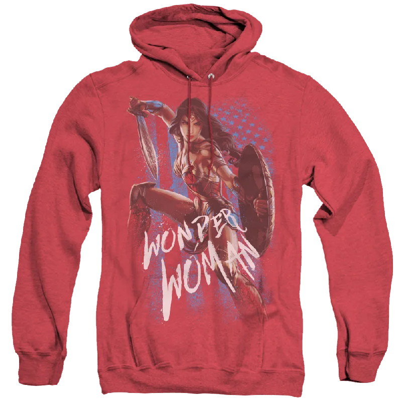 Wonder Woman Movie American Hero - Heather Pullover Hoodie