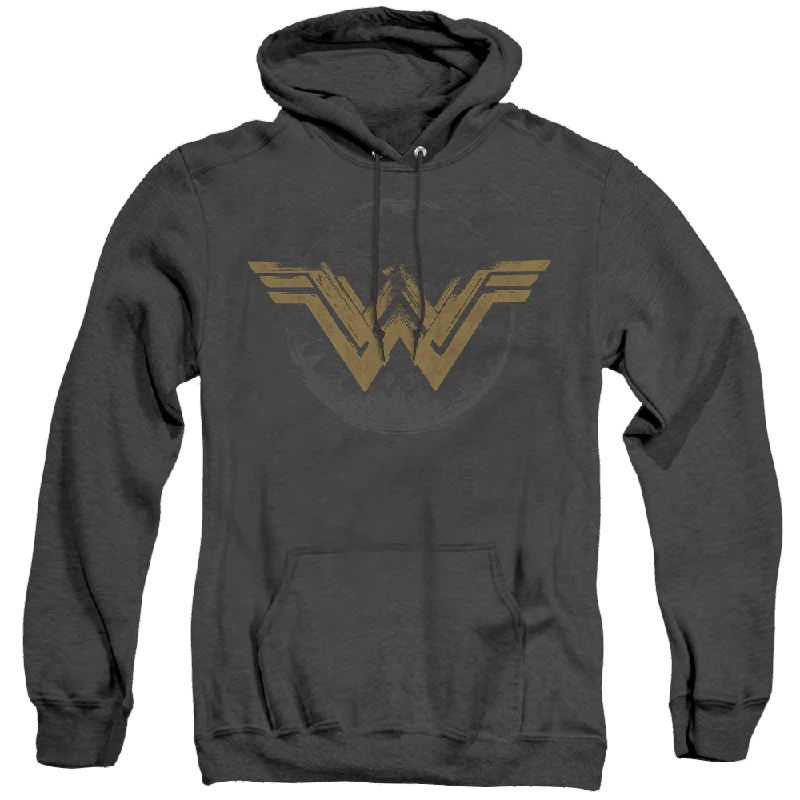 Wonder Woman Movie Distressed Logo - Heather Pullover Hoodie