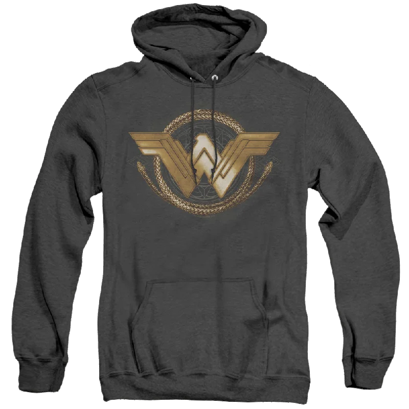 Wonder Woman Movie Lasso Logo - Heather Pullover Hoodie