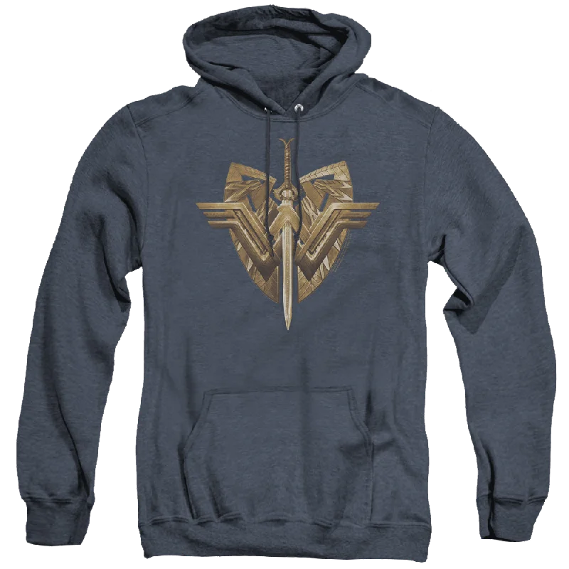 Wonder Woman Movie Sword Emblem - Heather Pullover Hoodie