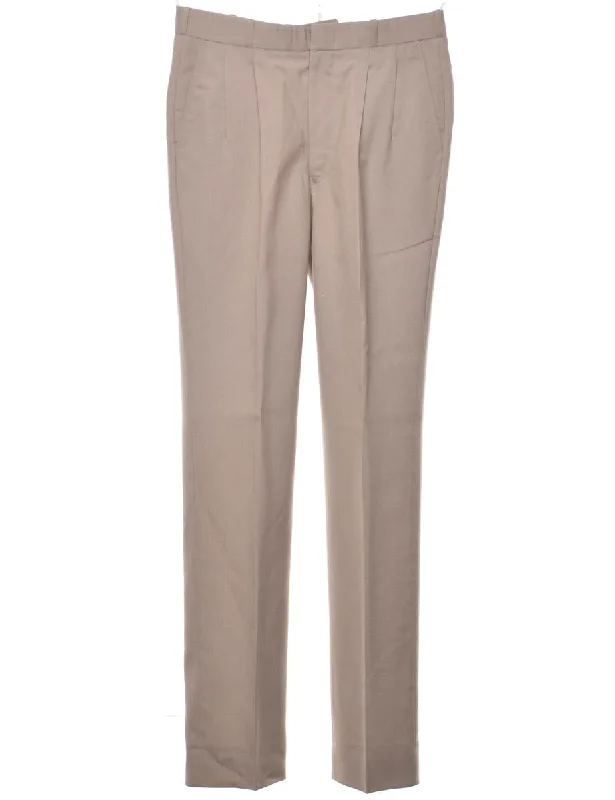 Beige Classic Trousers - W30 L34