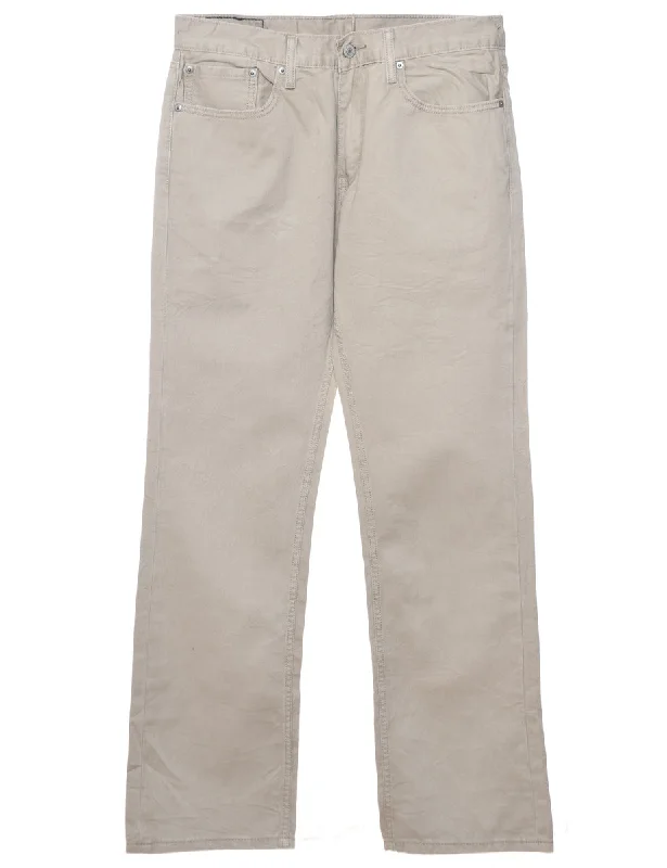 Beige Levi's Straight-Fit Trousers - W34 L33