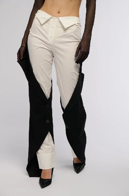 BOWIE COLORBLOCKED STRAIGHT LEG TROUSER