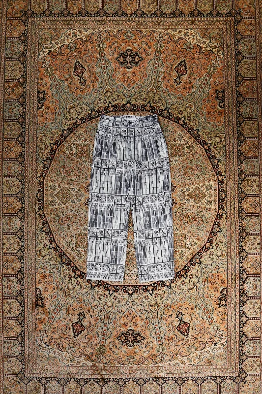 PERSONAL DATA PRINT TROUSERS B (STAINED GLASS)