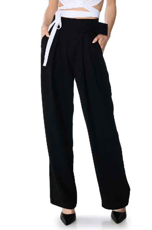 DYLAN HIGH WAISTED WIDE LEG TROUSER