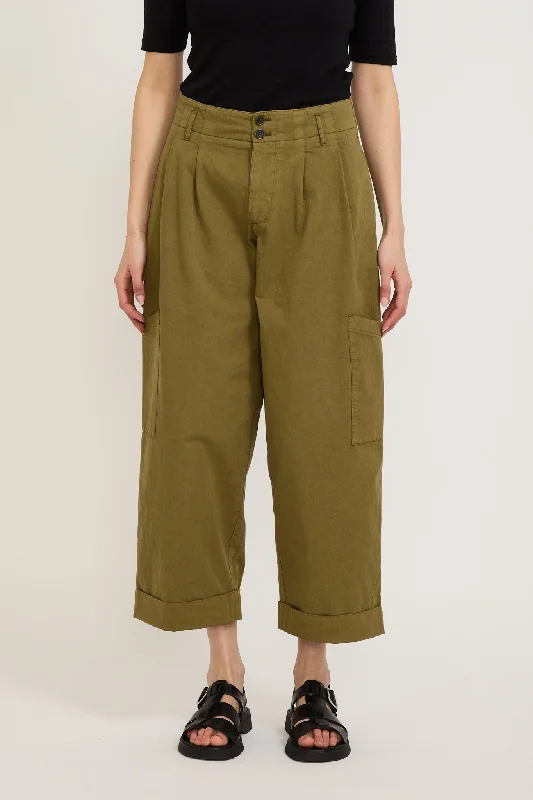 Grease Trouser Olive Green