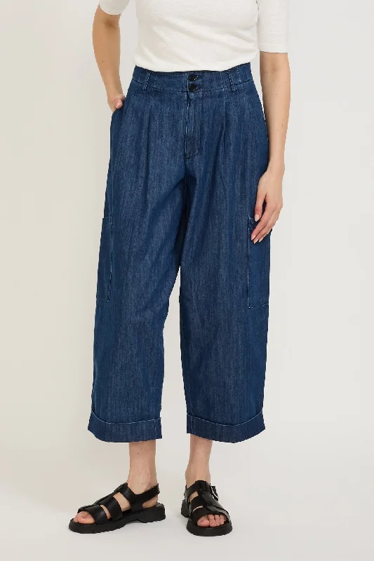 Grease Trouser Washed Indigo