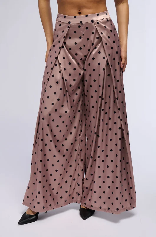 LORRAINE POLKA DOT WIDE LEG TROUSER