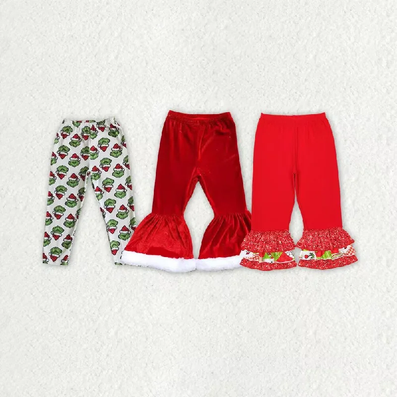 RTS NO MOQ A3-14 A4-10 P0358  Christmas mood trousers