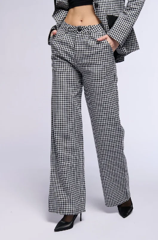 THE ONE GINGHAM TROUSER