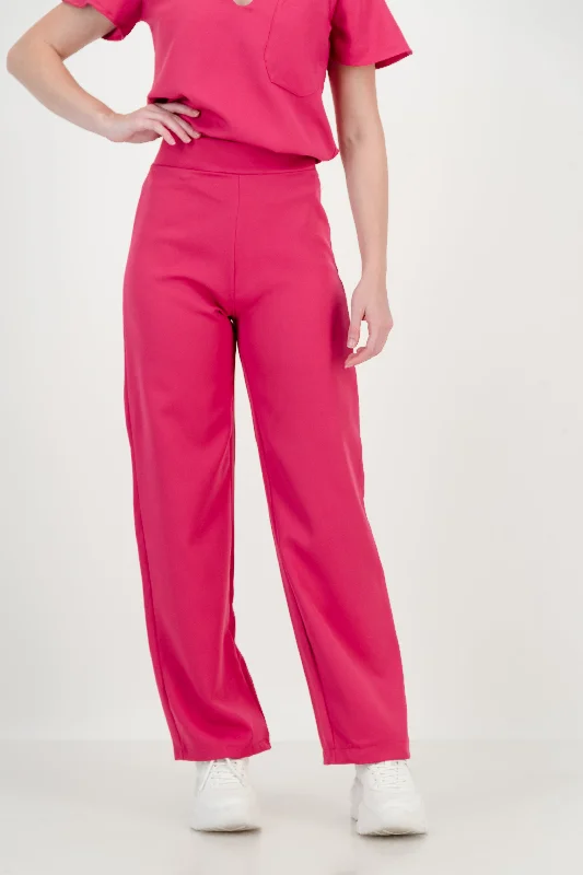 Women's Kyoto High Waist Trousers - Cerise Pink